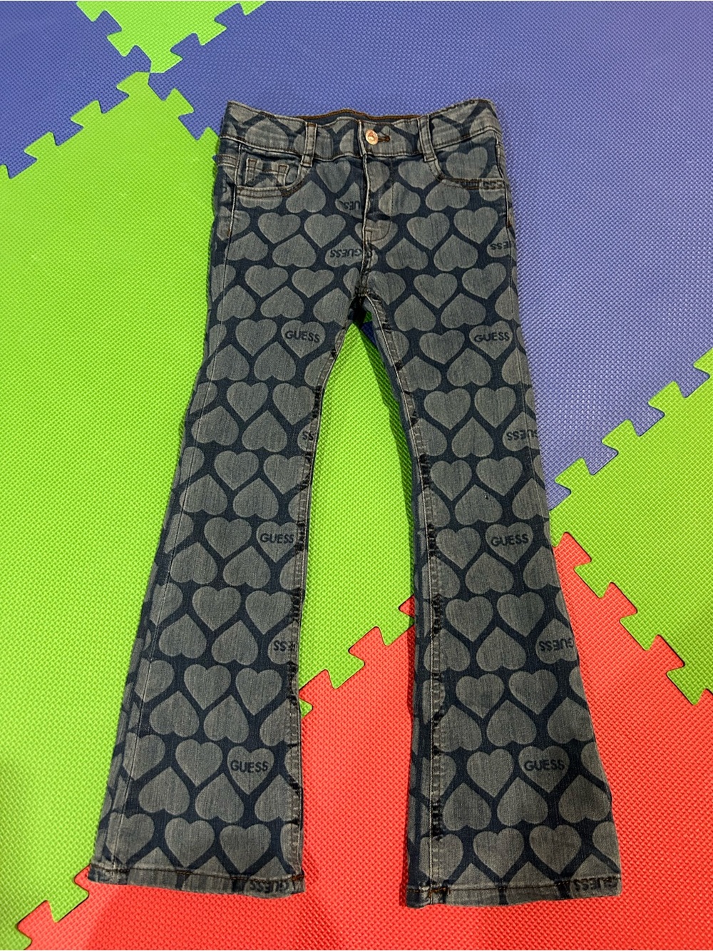 GUESS kids size 6x/7 flared denim